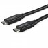 StarTech Câble USB-C vers USB-C avec Power Delivery 5A de 1 m - Cordon USB 2.0 Type-C certifié USB-IF - Noir - Câble USB - USB-C (M) pour USB-C (M) - Thunderbolt 3 / USB 2.0 - 5 A - 1 m - noir 