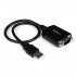 StarTech.com Câble Adaptateur de 30cm USB vers Série DB9 RS232 - Mémorisation de Port COM - 1x DB-9 Mâle - 1x USB A Mâle - Adaptateur série - USB - RS-232 - noir 