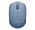 Logitech M171 - Souris - droitiers et gauchers - optique - 3 boutons - sans fil - 2.4 GHz - récepteur sans fil USB - bleu/gris 