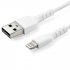 StarTech.com Câble USB-A vers Lightning Blanc Robuste 1m - Câble de Charge/Synchronisation de Type A vers Lightning en Fibre Aramide -  iPad/iPhone 12 - Certifié Apple MFi (RUSBLTMM1M) - Câble Lightning - USB mâle droit pour Lightning mâle droit - 1 m - d 