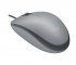 Logitech M110 Silent - Souris - droitiers et gauchers - optique - 3 boutons - filaire - USB-A - gris intermédiaire - disponible 24 / 48h 