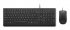 Lenovo Essential Wired Combo - ensemble clavier et souris - AZERTY - Français - noir Périphérique d'entrée - disponible 24 / 48h 