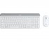 Logitech Slim Wireless Combo MK470 - Ensemble clavier et souris - sans fil - 2.4 GHz - QWERTY - R.-U. - blanc cassé 
