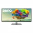 BenQ PD3420Q - Écran LED - 34" - 3440 x 1440 UWQHD @ 60 Hz - IPS - 400 cd/m² - 1000:1 - DisplayHDR 400 - 5 ms - 2xHDMI, DisplayPort, USB-C - haut-parleurs - gris foncé 