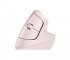 Logitech Lift Vertical Ergonomic Mouse - Souris verticale - ergonomique - optique - 6 boutons - sans fil - Bluetooth, 2.4 GHz - récepteur USB Logitech Logi Bolt - rose 
