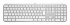 Logitech Master Series MX Keys S for Mac - Clavier - full size - rétroéclairé - sans fil - Bluetooth LE - AZERTY - Français - gris pâle 