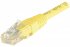 Cordon RJ45 catégorie 5e U/UTP jaune CCA - 0,15 m 