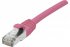 Cordon RJ45 catégorie 6A F/UTP LSOH snagless rose - 1 m 