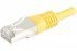 Cordon RJ45 catégorie 6 S/FTP jaune - 0,3 m 