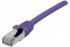 DEXLAN Cordon RJ45 catégorie 6A S/FTP LSOH snagless violet - 0,15 m 