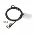 Kensington Universel 3-in-1 Combination Laptop Lock - Resettable - Câble de sécurité - 1.8 m 
