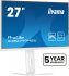 iiyama ProLite XUB2797HSU-W2 - Écran LED - 27" - 1920 x 1080 Full HD (1080p) @ 100 Hz - IPS - 300 cd/m² - 1000:1 - 1 ms - HDMI, DisplayPort - haut-parleurs - blanc, mat 