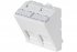 Plastron 45x45 incliné 30° pour 2 ports RJ45 keystone 