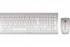 CHERRY Pack clavier & souris DW 8000 Sans fil Argent/Blanc 