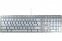 CHERRY Clavier KC 6000 SLIM USB argent/blanc 