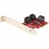 StarTech.com Carte PCI Express SATA 6 ports - Contrôleur PCIe SATA - ASM1166 Non-Raid - Convertisseur PCI Express 3.0 vers SATA - Connecteurs Empilés - Carte d'Extension SATA (6P6G-PCIE-SATA-CARD) - Contrôleur de stockage - SATA 6Gb/s - profil bas - PCIe 