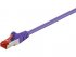 MicroConnect S/FTP CAT6 0.15m Purple LSZH PiMF (Pairs in metal foil) 