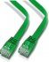 MicroConnect U/UTP CAT6 1M Green Flat Unshielded Network Cable, 