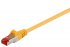 MicroConnect S/FTP CAT6 0.15m Yellow LSZH PiMF (Pairs in metal foil) 