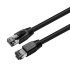 MicroConnect CAT8.1 S/FTP 0,50m Black LSZH  Shielded Network Cable, AWG  - disponible 15 jours 
