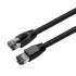 MicroConnect CAT8.1 S/FTP 3m Black LSZH  Shielded Network Cable, AWG 
