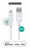 eSTUFF INFINITE (GRS) USB-A to  Lightning Cable MFI 1m White.  - disponible 48 / 72h 