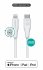 eSTUFF INFINITE (GRS) USB-C to  Lightning Cable MFI 2m White.  - disponible 48 / 72h 