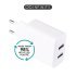 eSTUFF INFINITE (GRS) USB-A Charger  EU 24W. 2 x USB-A. White. 98% 