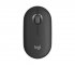 Logitech Pebble Mouse 2 M350s - Souris - optique - 3 boutons - sans fil - Bluetooth 5.2 LE - graphite ton sur ton 