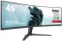 Écran LED - jeux - incurvé - 45" (44.5" visualisable) - 5120 x 1440 Dual Quad HD @ 165 Hz - VA - 450 cd/m² - 3000:1 - HDR400 - 0.8 ms - 2xHDMI, DisplayPort - haut-parleurs - noir, mat 