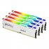 Kingston FURY Beast RGB - DDR5 - kit - 64 Go - DIMM 288 broches - 6000 MT/s / PC5-48000 - CL40 - 1.35 V - mémoire sans tampon - on-die ECC - blanc 