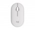 Logitech Pebble Mouse 2 M350s - Souris - optique - 3 boutons - sans fil - Bluetooth 5.2 LE - blanc ton sur ton 