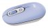 Logitech POP - Souris - emoji personnalisable - optique - 4 boutons - sans fil - Bluetooth 5.1 LE - lilas 