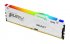 Kingston FURY Beast RGB - DDR5 - module - 16 Go - DIMM 288 broches - 6400 MHz / PC5-51200 - CL32 - 1.4 V - mémoire sans tampon - on-die ECC - blanc 