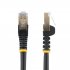 2m Black Cat6a Ethernet Cable - STP 
