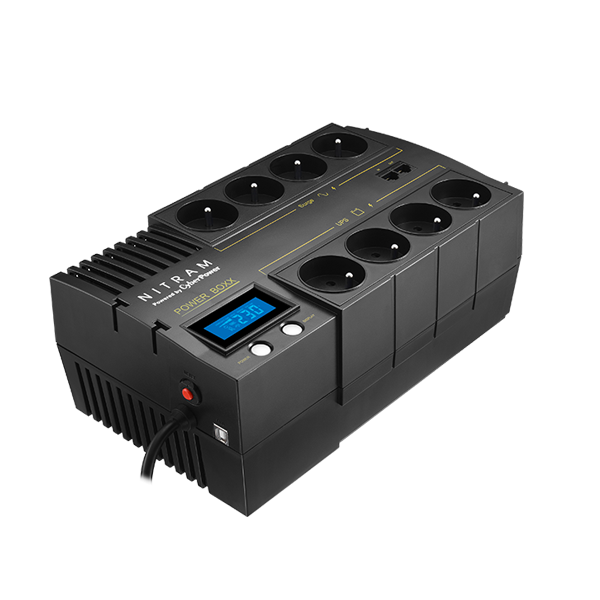CyberPower PB700LCD Inverter UPS Power BOXX: Gruppo Di Continuità AVR Con Display LCD E Software